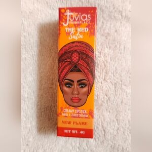 NIB Juvia's Place "The Red Satin" Creamy Lipstick in "New Flame" (Rosy Red)